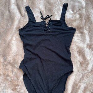 American Eagle Classic Black Bodysuit